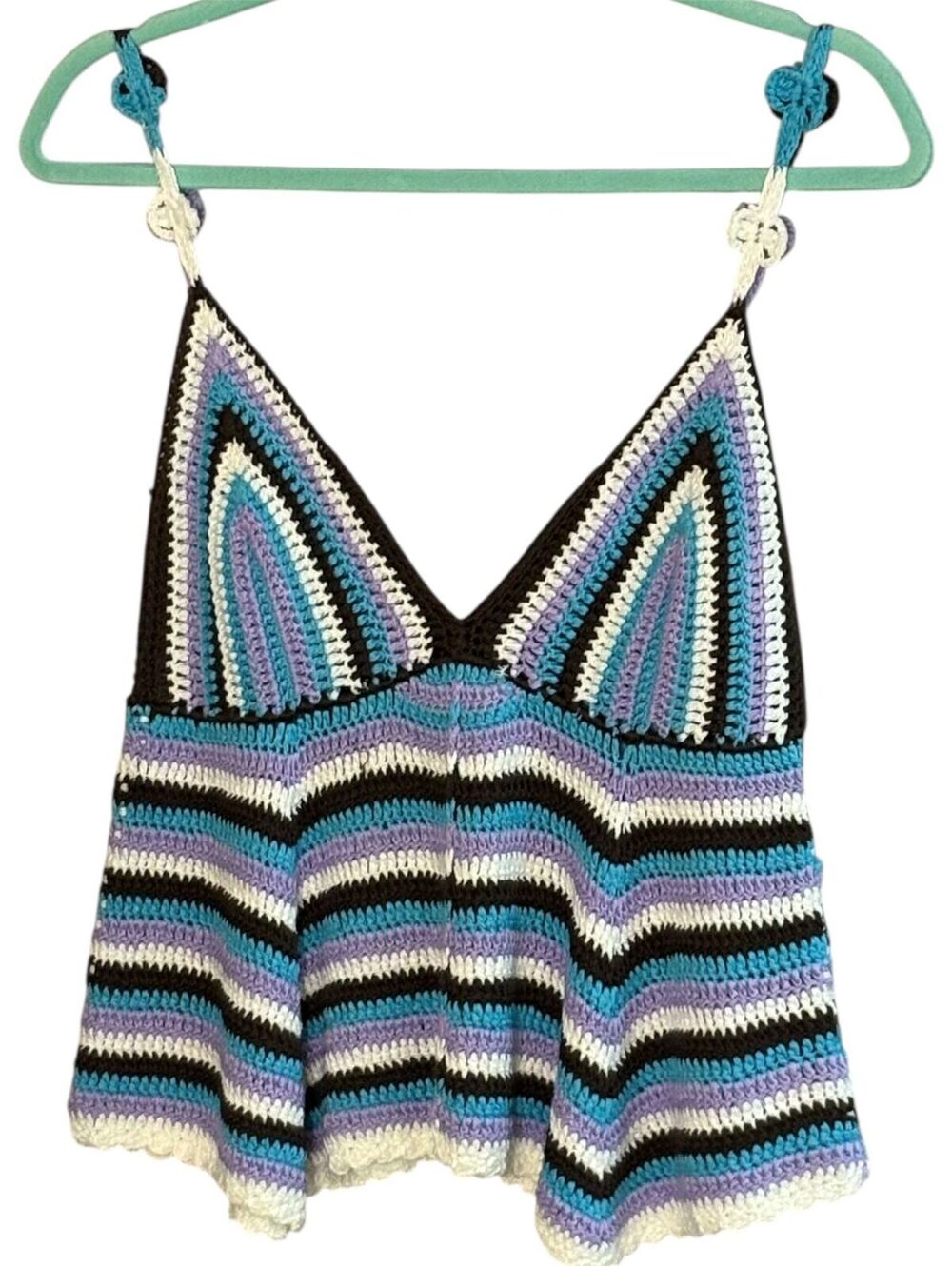 #12 POL New With Tags crochet tank Size M